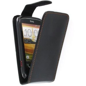 Flip case HTC Desire C zwart