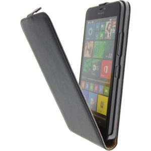 Hoesje Microsoft Lumia 640 XL flip case dual color zwart