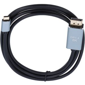 USB-C naar Display Port 8K (male) kabel - 1,8m