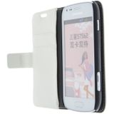 Flip case met stand Samsung Galaxy Trend S7560 wit