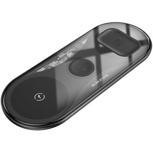 Borofone BQ19 3 in 1 draadloos laadstation voor iPhone/Airpods/Apple Watch zwart