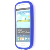 Siliconen hoesje Samsung Galaxy S3 Mini i8190 blauw