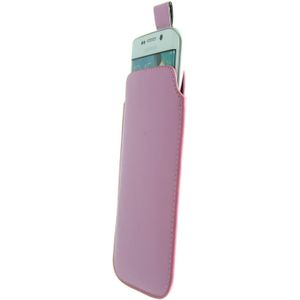 Hoesje Samsung Galaxy S6 / S6 Edge pull pouch licht roze