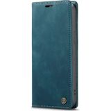 CaseMe book case leer - Apple iPhone 15 Plus - blauw