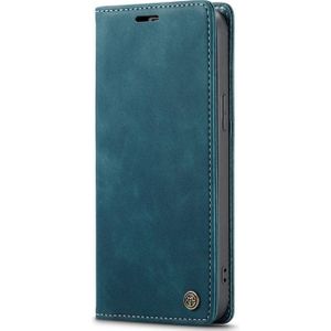 CaseMe book case leer - Apple iPhone 15 Plus - blauw