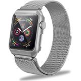 Milanese bandje voor Apple Watch (series 1/2/3/4/5/SE/6/7 - 41/40/38mm)  - Zilver