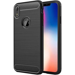 Carbon TPU hoesje Apple iPhone XR zwart