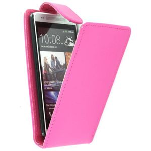 Flip case HTC One Mini roze