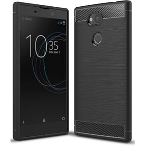 Carbon TPU hoesje Sony Xperia L2 zwart