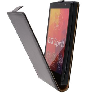 Hoesje LG Spirit flip case dual color zwart