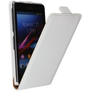 Flip case dual color Sony Xperia Z1 wit