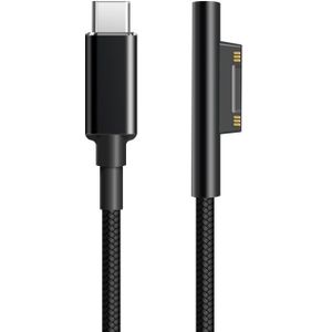 USB-C (Male) naar Surface PD (Male) Magnetische stroom kabel 1,8m voor Surface Pro 7/9