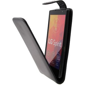 Hoesje LG Spirit flip case zwart