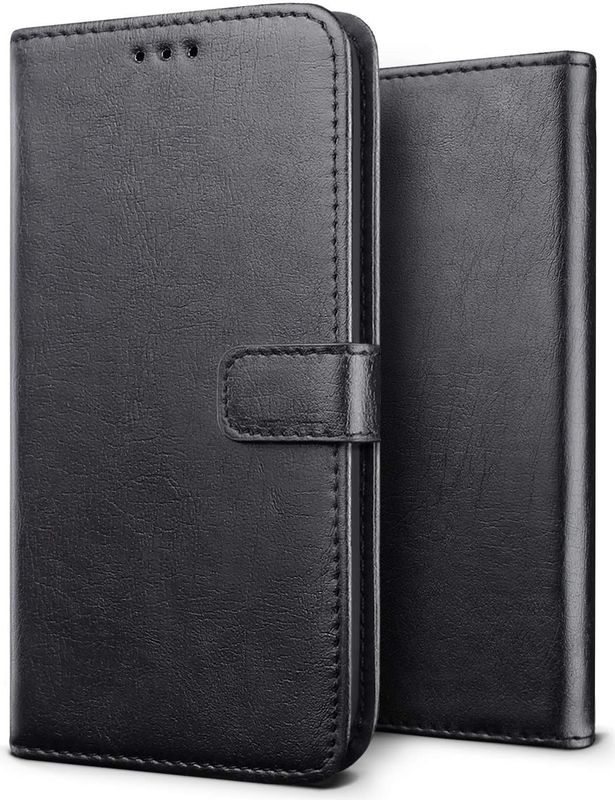 Luxury wallet hoesje OnePlus 9 zwart