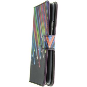 Hoesje HTC One M9 flip wallet stars