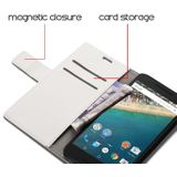 Hoesje Huawei Nexus 6P flip wallet wit