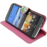 Hoesje HTC One M9 flip wallet butterfly colors