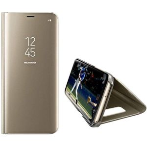 Clear View cover Samsung Galaxy A40 goud