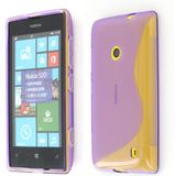 Silicon TPU case Nokia Lumia 520 paars