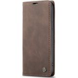 CaseMe book case leer - Apple iPhone 15 Plus - bruin
