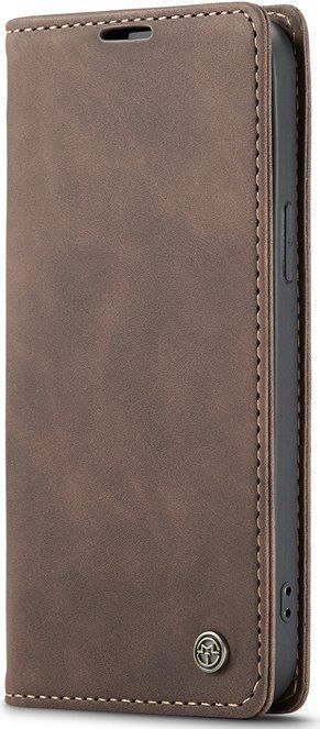 CaseMe book case leer - Apple iPhone 15 Plus - bruin