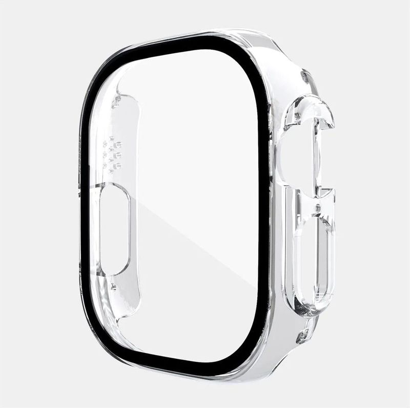 Apple Watch Ultra - 49mm screenprotector en cover voor de behuizing - transparant
