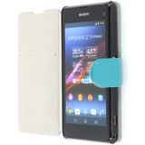 Flip case met stand Sony Xperia Z1 Compact blauw