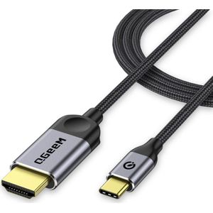 USB-C (male) naar HDMI (male) 4K kabel 1,2m geschikt voor Thunderbolt 3