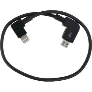 Extra korte (22cm) lightning / iPhone naar Micro USB kabel