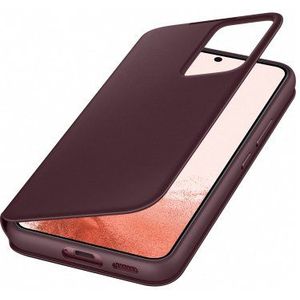 Smart Clear View cover Samsung Galaxy S22+ EF-ZS906CEE rood/bruin