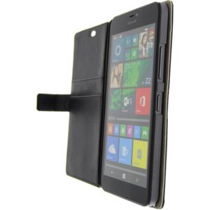 Hoesje Microsoft Lumia 640 XL flip wallet zwart
