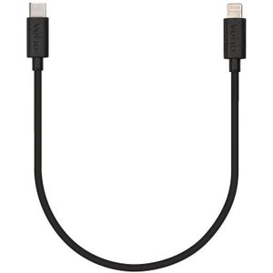 Extra korte (22cm) lightning / iPhone naar USB-C kabel
