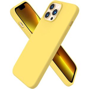 Softcase hoesje Apple iPhone 13 Pro Max mat - geel