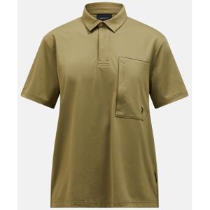 Peak Performance Pocket Golf Polo Heren Snap Green S