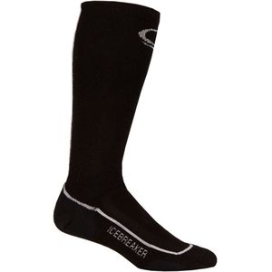 Icebreaker Ski Mid Otc Skisok Black/White/Black L