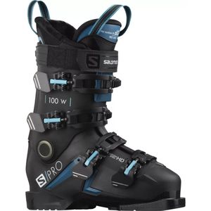 Salomon S/Pro 100 W Skischoen Dames BLACK/Blue/SCUBA 23/23,5