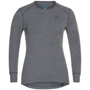 Ondershirt Odlo Women BL Top Crew Neck LS Active Warm Eco Odlo Steel Grey Melange