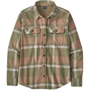 Patagonia L/S Organic Cotton Mw Fjord Flannel Dames Shirt Comstock: Garden Green M