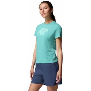 Columbia Ruby Springs™ Graphic Fitted SS T-shirt Dames Teal, Bearly Swirl S