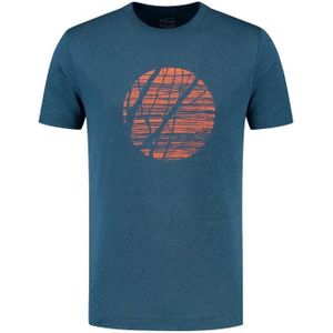 Blue loop Denimcel Night Forest T-Shirt Heren Indigo S