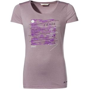 Vaude Skomer Print II Dames T-shirt Lilac Dusk 36