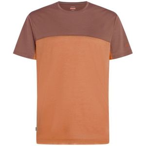 Icebreaker Cool-Lite Sphere III SS Colour Block T-shirt Heren Dusty Clay/Carob XL