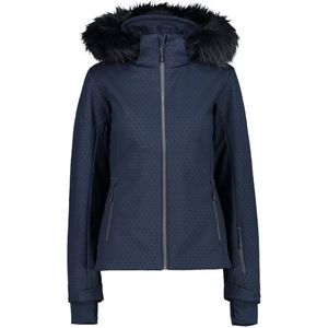 CMP Zip Hood Jas Dames Softshell Black Blue 36