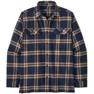 Patagonia L/S Organic Cotton Mw Fjord Flannel Heren Shirt North Line: New Navy XL