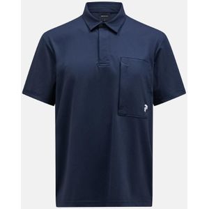Peak Performance Pocket Golf Polo Heren Salute Blue S