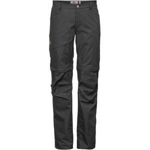 Fjallraven Daloa Shade Zip-Off Trousers W Dames Afritsbroek Dark Grey 44