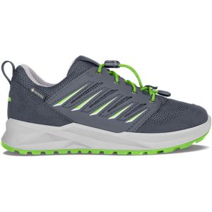 Lowa Axos Gtx Lo Junior Kinder Lage Wandelschoen Steelblue-Lime 33