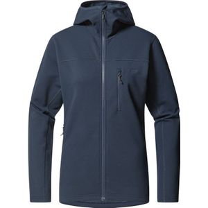Haglofs Rosson Mid Hood Fleece Dames Tarn Blue L