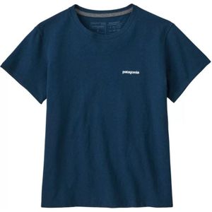 Patagonia P 6 Logo Responsibili Dames T-shirt Tidepool Blue S
