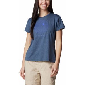 Columbia Sloan Ridge™ Graphic SS T-Shirt Dames Collegiate Navy M